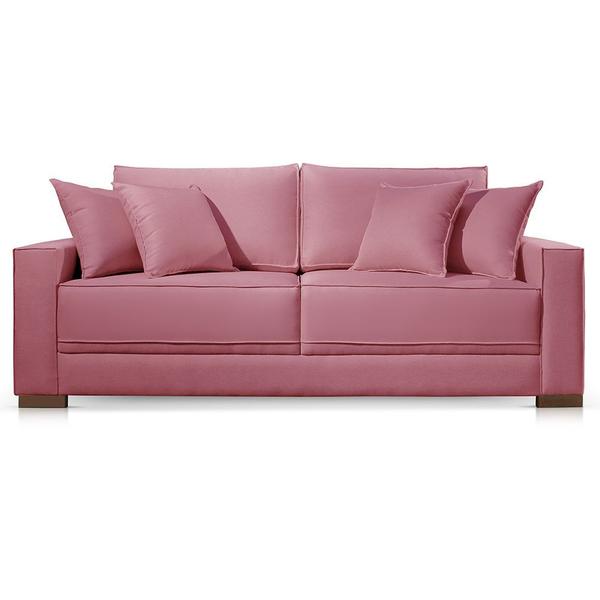 Imagem de Sofá 3 Lugares Fixo Living Hotello Suede Rose 2,00m