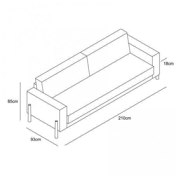 Imagem de Sofá 3 Lugares Music Neo
