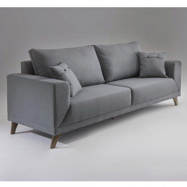 Imagem de Sofa 3 Lugares Pes Em Imbuia Manchester