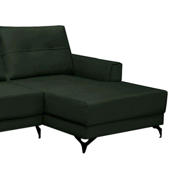 Imagem de Sofá 4 Lugares Heros com Chaise Direito Veludo Verde