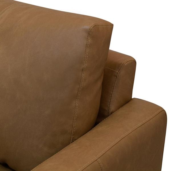 Imagem de Sofá 4 Lugares Para Sala Living 282cm Merli L08 Couro Camel  - Mpozenato