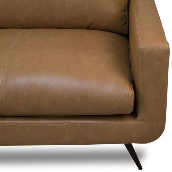 Imagem de Sofá 4 Lugares Para Sala Living 282cm Merli L08 Couro Camel  - Mpozenato