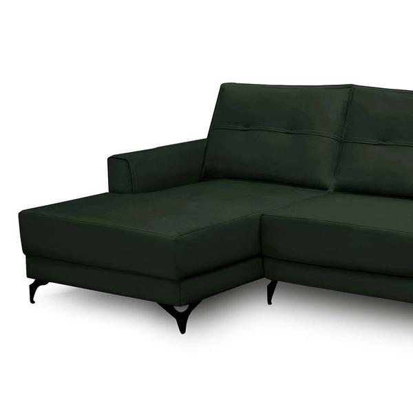 Imagem de Sofá 5 Lugares Heros com Chaise Esquerdo Veludo Verde