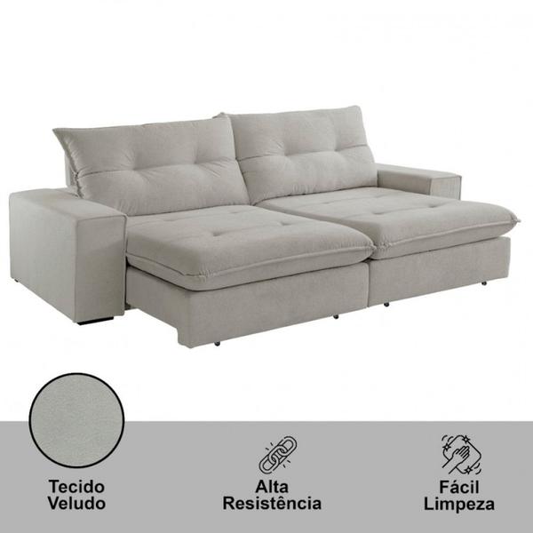 Imagem de Sofá Athenas Veludo 02 Módulos 80 cm B25cm Meu Sofá Online