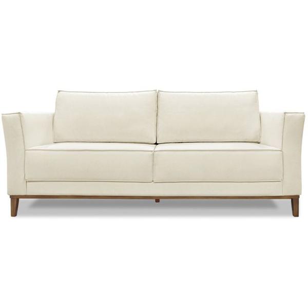 Imagem de Sofa Balli 2 Lugares 190cm Pes Madeira Linho 222 Natural Ezz