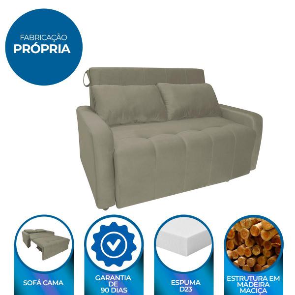 Imagem de Sofá Cama 2 Lugares 138cm Amora New Capuccino Matrix