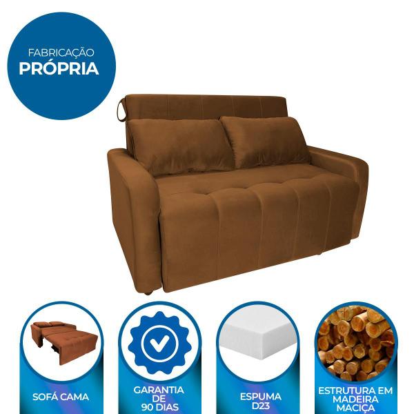 Imagem de Sofá Cama 2 Lugares 138cm Amora New Cinza Matrix