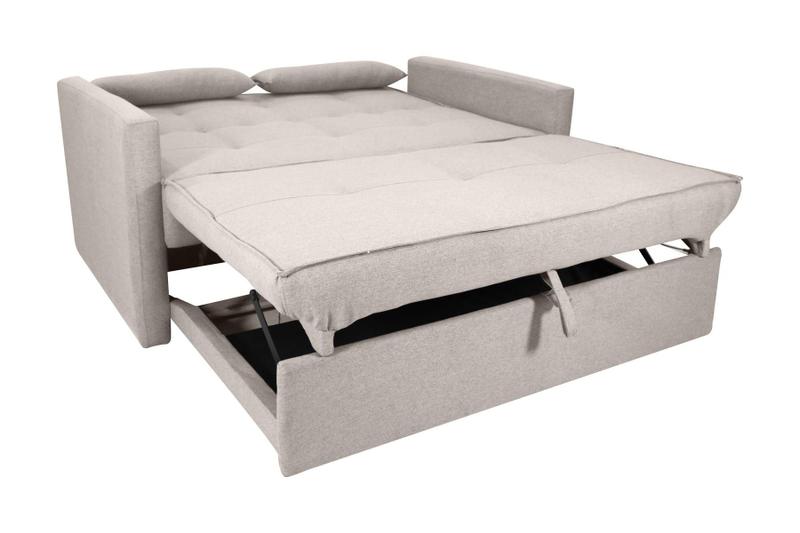 Imagem de Sofá Cama 2 Lugares 140cm Anne Boucle Bege Matrix