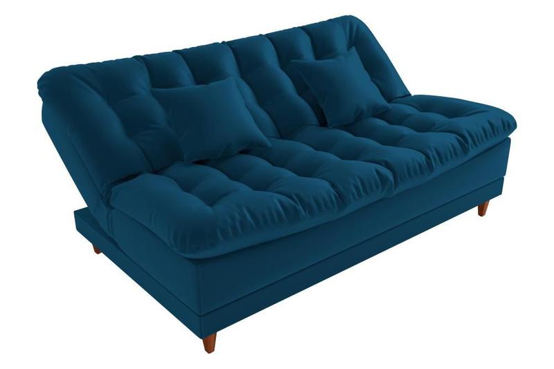 Imagem de Sofá Cama 3 lugares 185cm Duda Azul Matrix