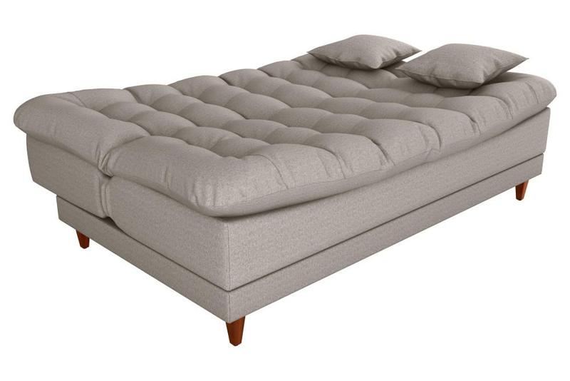 Imagem de Sofá Cama 3 lugares 185cm Duda Linho Cinza Matrix