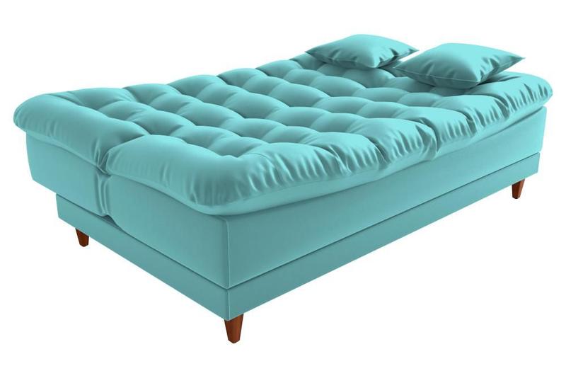 Imagem de Sofá Cama 3 lugares 185cm Duda Verde menta Matrix