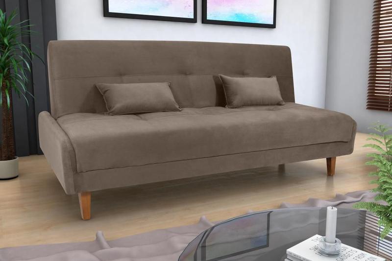 Imagem de Sofá Cama 3 lugares 190cm Blanca Marrom Matrix