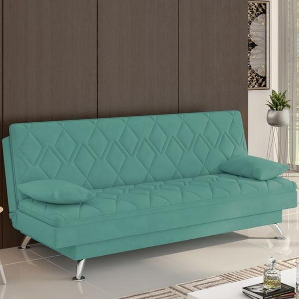 Imagem de Sofa Cama 3 Lugares 193 cm Eva Veludo SL 946 Moll