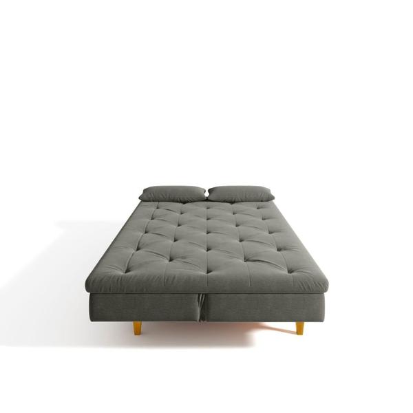 Imagem de Sofá Cama 3 Lugares em Suede Tokio Yescasa