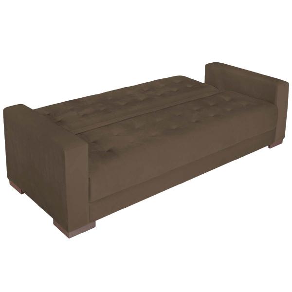 Imagem de Sofá Cama 3 Lugares Jobim Suede - ADJ Decor