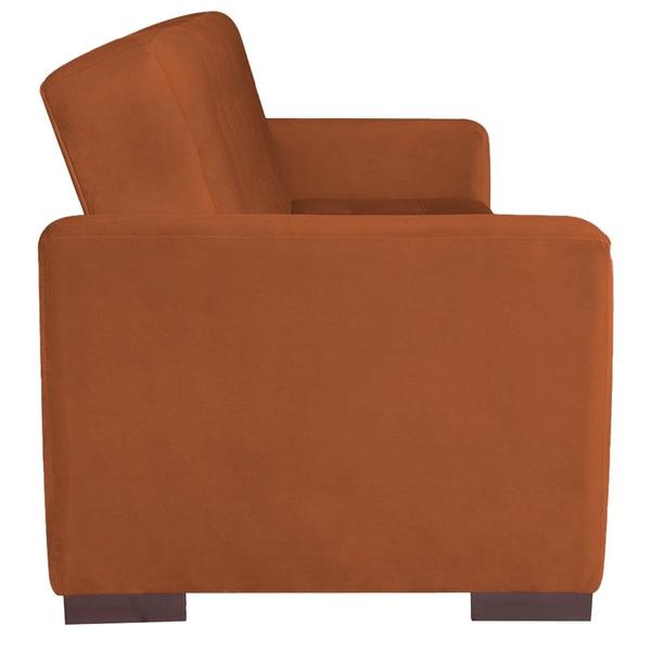 Imagem de Sofá Cama 3 Lugares Jobim Suede Terracota - Amarena Móveis