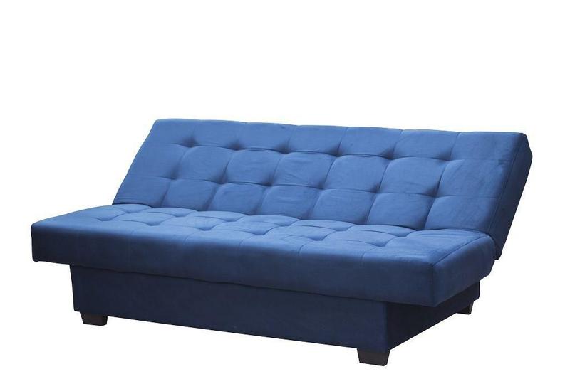 Imagem de Sofá Cama 3 Lugares Laila Azul Matrix