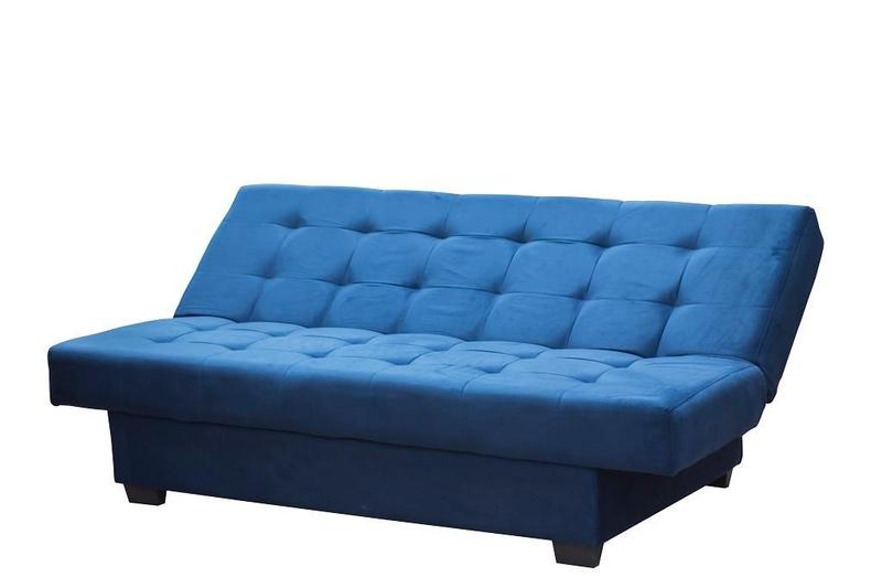 Imagem de Sofá Cama 3 Lugares Laila Azul Matrix