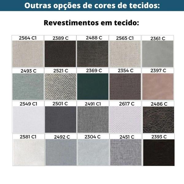 Imagem de Sofá-Cama 3 Lugares MH-1606 Herval 176 cm Colchão Casal Linho Cinza C1