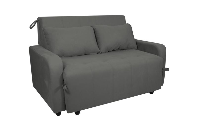 Imagem de Sofá Cama Amora Suede Cinza B250 - Matrix