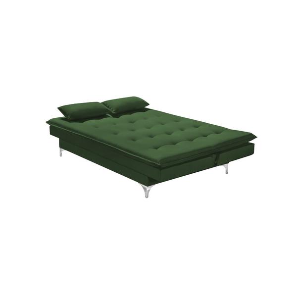 Imagem de Sofá Cama Berlim 190cm Veludo Verde