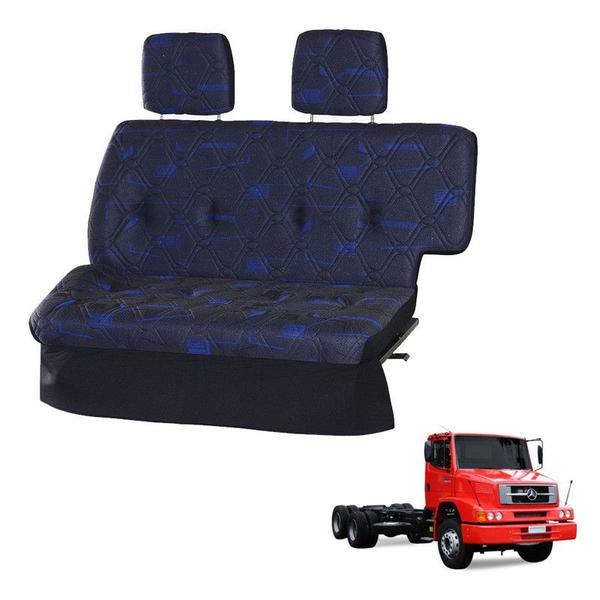 Imagem de Sofá Cama Caminhão MB 1620 - 2002 2003 2004 2005 2006 Azul