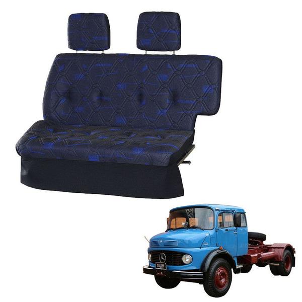 Imagem de Sofá Cama Caminhão Mercedes 1519 Azul