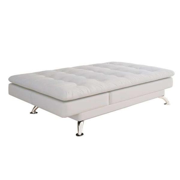 Imagem de Sofá-Cama Casal 3 Lugares Antônia material sintético Branco