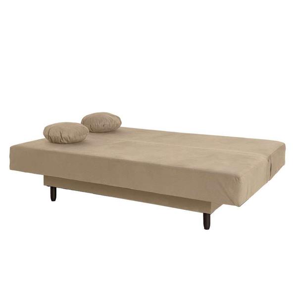 Imagem de Sofá-Cama Casal 3 Lugares Jimmy Suede Bege