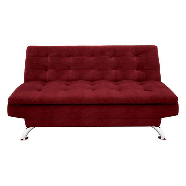 Imagem de Sofá-Cama Casal 3 Lugares Premium Suede Vermelho