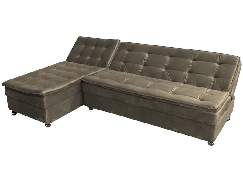 Imagem de Sofá-cama Casal 3 Lugares Reclinável Suede Matrix Penélope