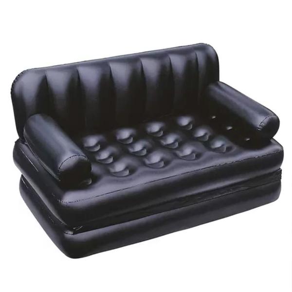 Imagem de Sofa Cama Casal Inflavel 5 Em 1 Multifuncional Poltrona Confortavel Sala Estar Quarto Casa Confortavel Relaxante Resistente