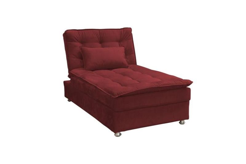 Imagem de Sofá Cama Chaise 1 Lugar Penélope Vinho Matrix