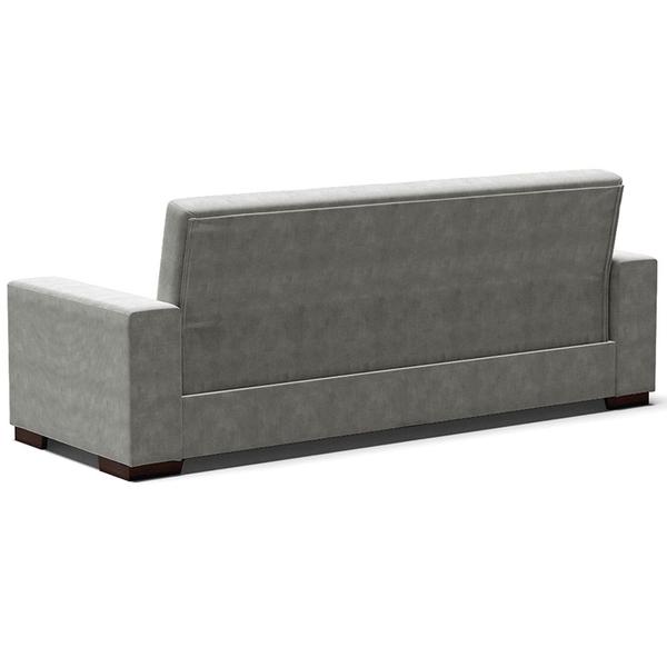 Imagem de Sofá Cama Decorativo 210cm Beesley Suede Grafite G19 - Gran Belo