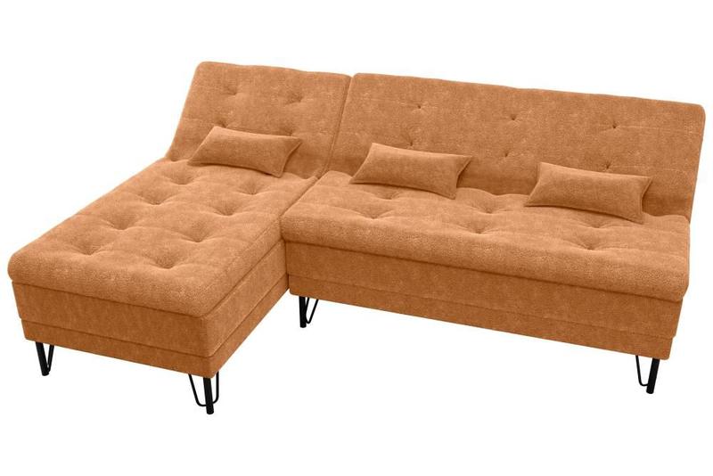 Imagem de Sofá Cama e Chaise 3 lugares 200cm Nice Mostarda Matrix