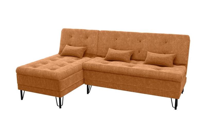 Imagem de Sofá Cama e Chaise 3 lugares 200cm Nice Mostarda Matrix