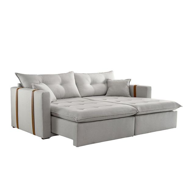 Imagem de Sofa Cama e Reclinavel Lisboa 1,80m 03 Lugares Mola Ensacada Txr