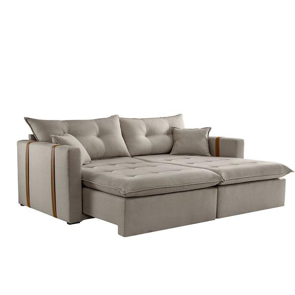 Imagem de Sofa Cama e Reclinavel Lisboa 2,60m 05 Lugares Mola Ensacada Txr