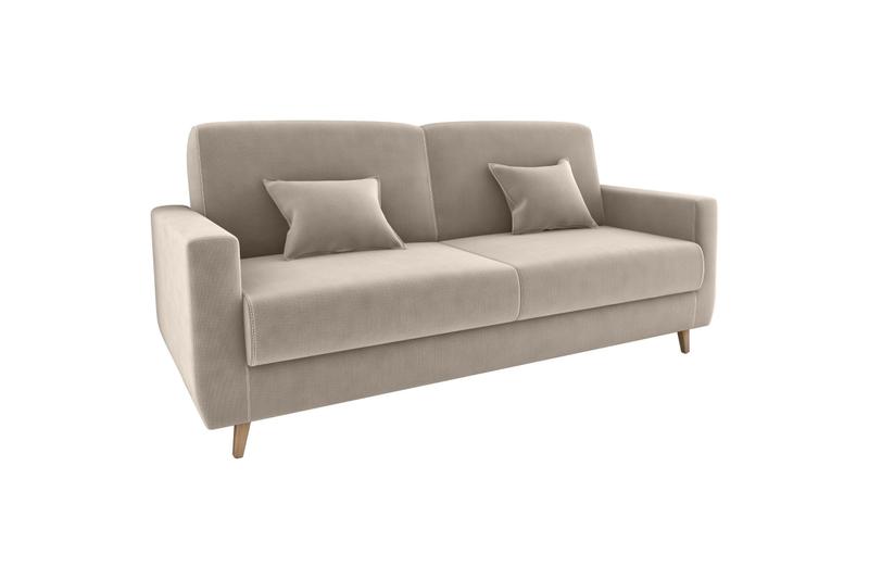 Imagem de Sofá Cama Emilia Suede Bege B251  Matrix