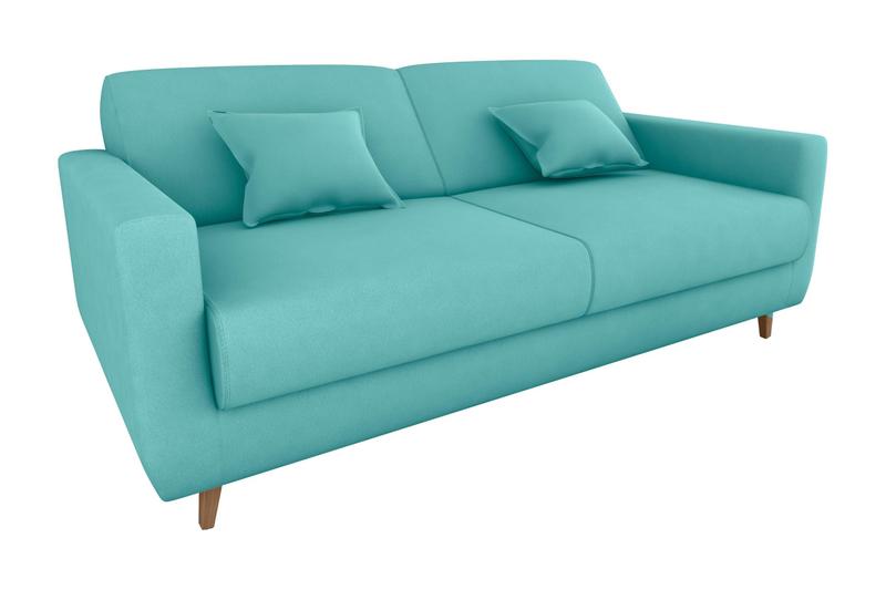 Imagem de Sofá Cama Emilia Veludo Verde Menta E437 - Matrix