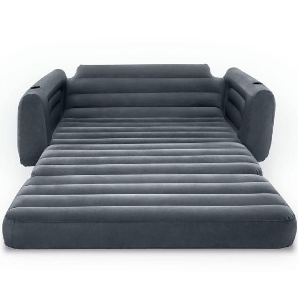 Imagem de Sofá cama inflável intex 2 lugares sup até 200kg 2,03 x 2,31 x 0,66m