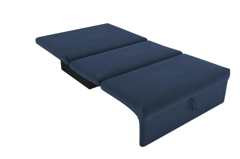 Imagem de Sofá Cama Malu Suede Azul B254 - Matrix