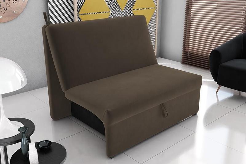 Imagem de Sofá Cama Malu Suede Cappuccino B255 - Matrix