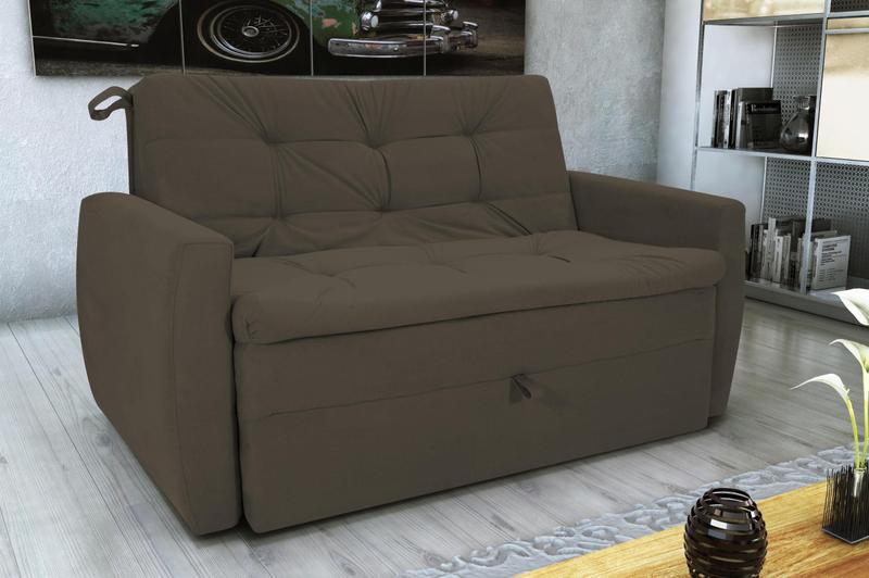 Imagem de Sofá Cama Meg Suede Cappuccino B255 - Matrix