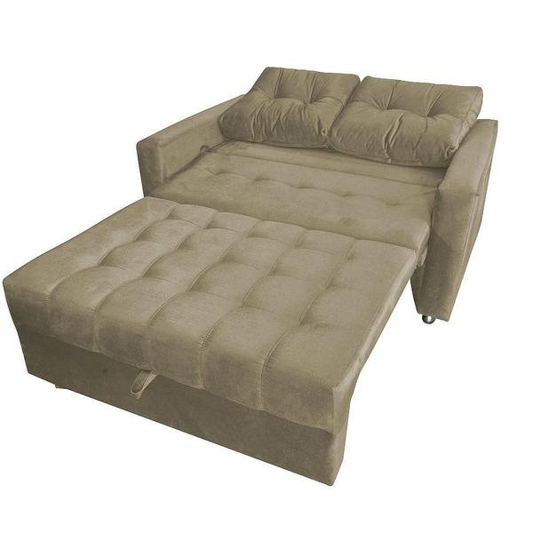 Imagem de Sofá Cama Reclinável 2 Lugares 140cm Drika Capuccino Matrix