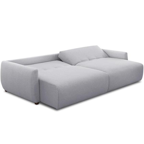 Imagem de Sofá Cama Retrátil 4 Lugares Para Sala de Estar 270cm Sky T03 Linho Cinza - Lyam Decor