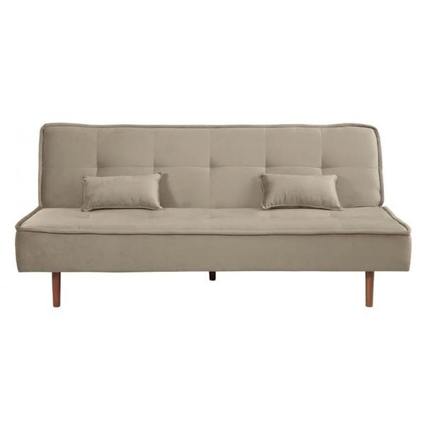 Imagem de Sofá Cama Silver 3 Lugares Reclinável Suede Bege 1,92 Speciale Home