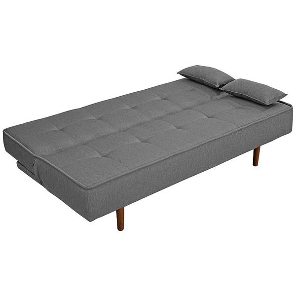 Imagem de Sofá Cama Silver Linho Cinza Grafite 1,92 - Star Confort