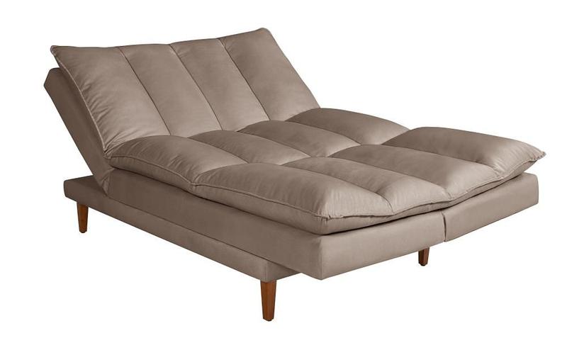 Imagem de Sofá Cama Vancouver com Banqueta Suede