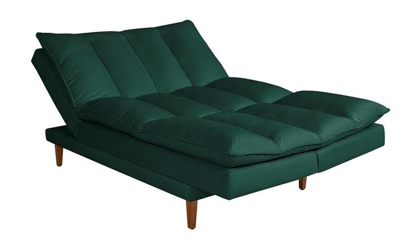 Imagem de Sofá Cama Vancouver com Banqueta Suede